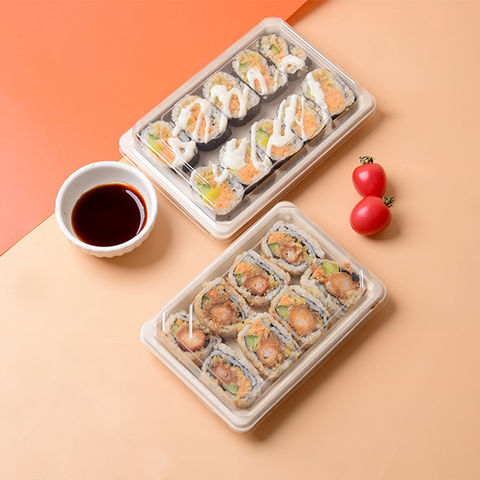 Kraft Paper Sushi Tray with PET Lid - Buy Sushi Paper Box, Kraft Sushi  Paper Box, sushi tray Product on Food Packaging - Shanghai SUNKEA Packaging  Co., Ltd.