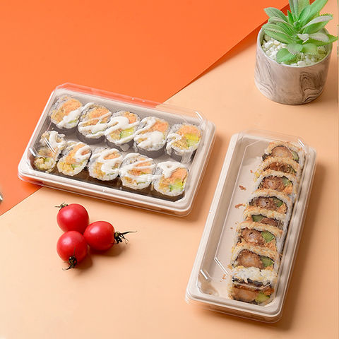 Kraft Paper Sushi Tray with PET Lid - Buy Sushi Paper Box, Kraft Sushi  Paper Box, sushi tray Product on Food Packaging - Shanghai SUNKEA Packaging  Co., Ltd.