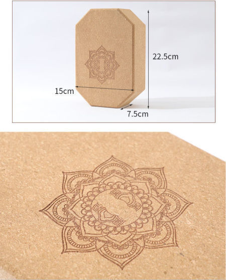 Buy Wholesale China Custom Logo Cork Yoga Block, Solid Natural