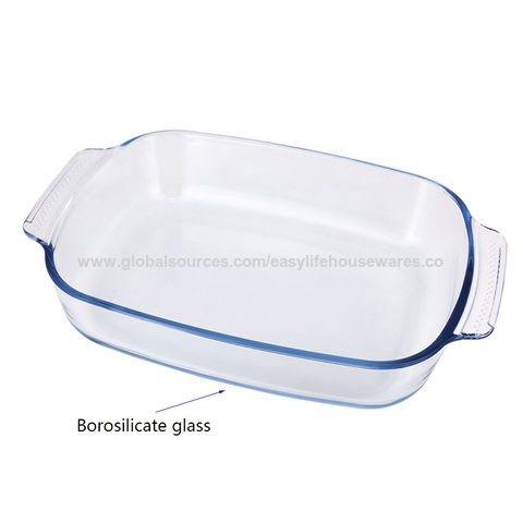 2L High Borosilicate Bakeware Microwave Oven Use Glass Baking Round Bowl  with Lid - China Glass Baking Round Bowl and Food Container Glass price