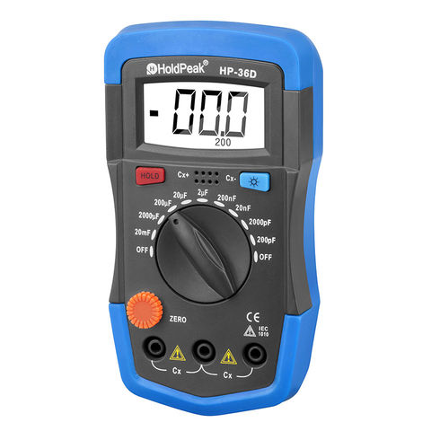 Testeur de condensateur numérique, testeur de condensateur numérique LCD  0,1pF-20000uF, testeur de condensateur mF uF, jauge de circuit