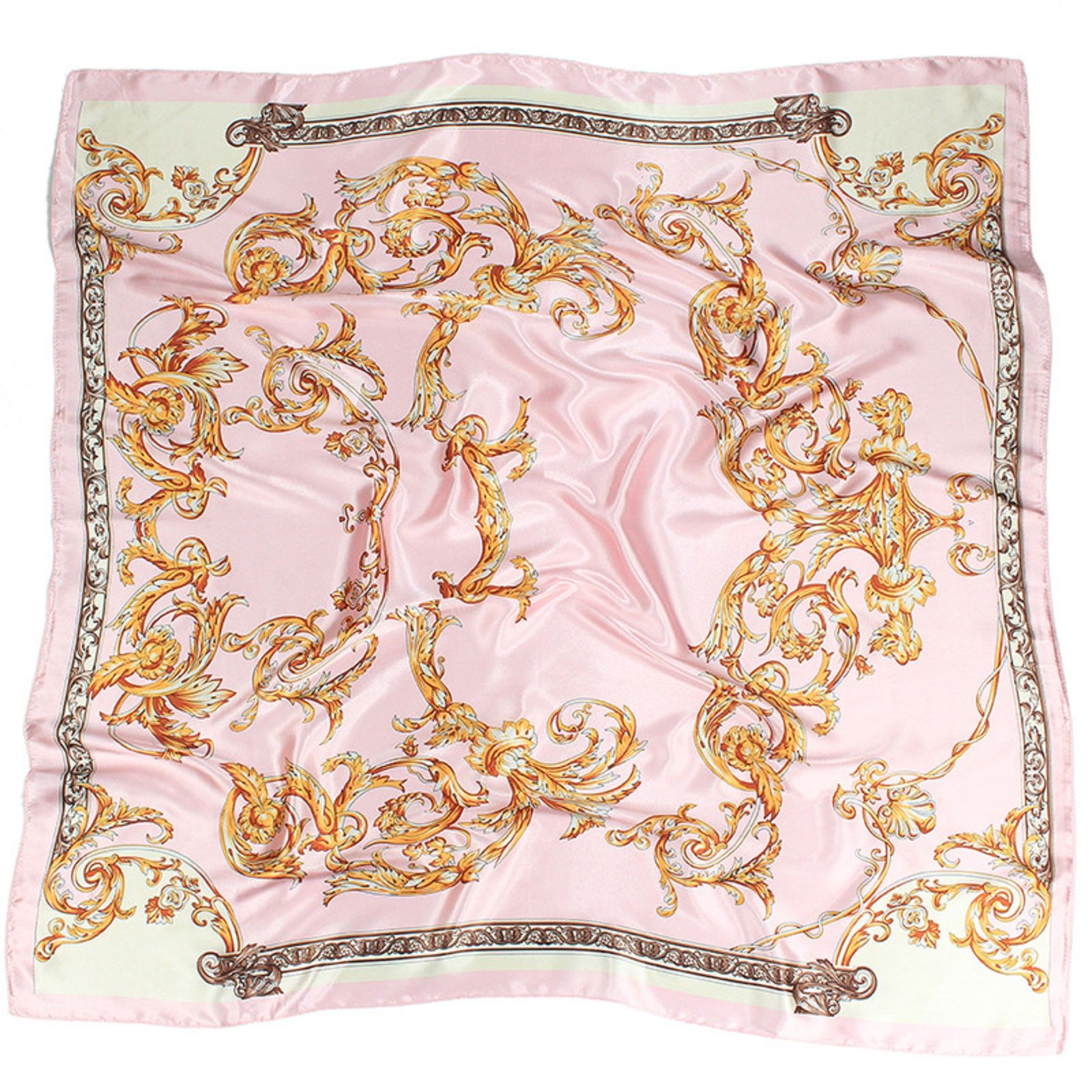 1pc Ladies' Printed Cashew Flower Pattern Imitated Silk Scarf