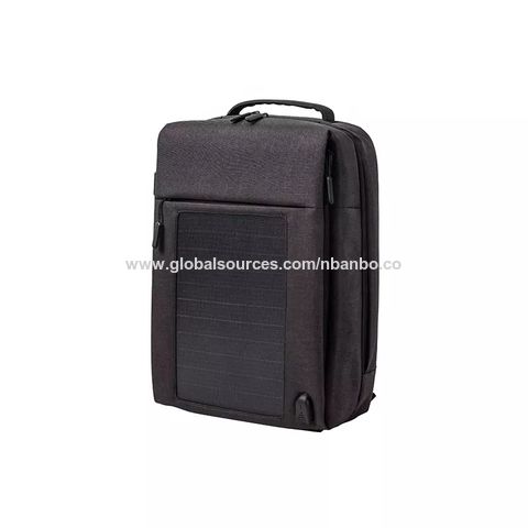 Mochila impermeable para portátil con panel solar y cargador solar USB OEM - Bolso de ordenador