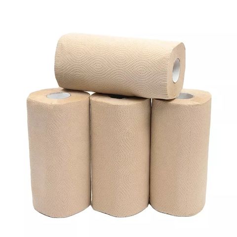 Papel de cocina blanco natural, rollo de papel, papel de limpieza de aceite, papel de cocina