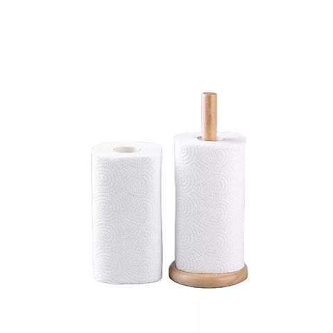 Papel de cocina blanco natural, rollo de papel, papel de limpieza de aceite, papel de cocina
