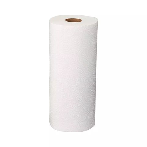 Papel de cocina blanco natural, rollo de papel, papel de limpieza de aceite, papel de cocina