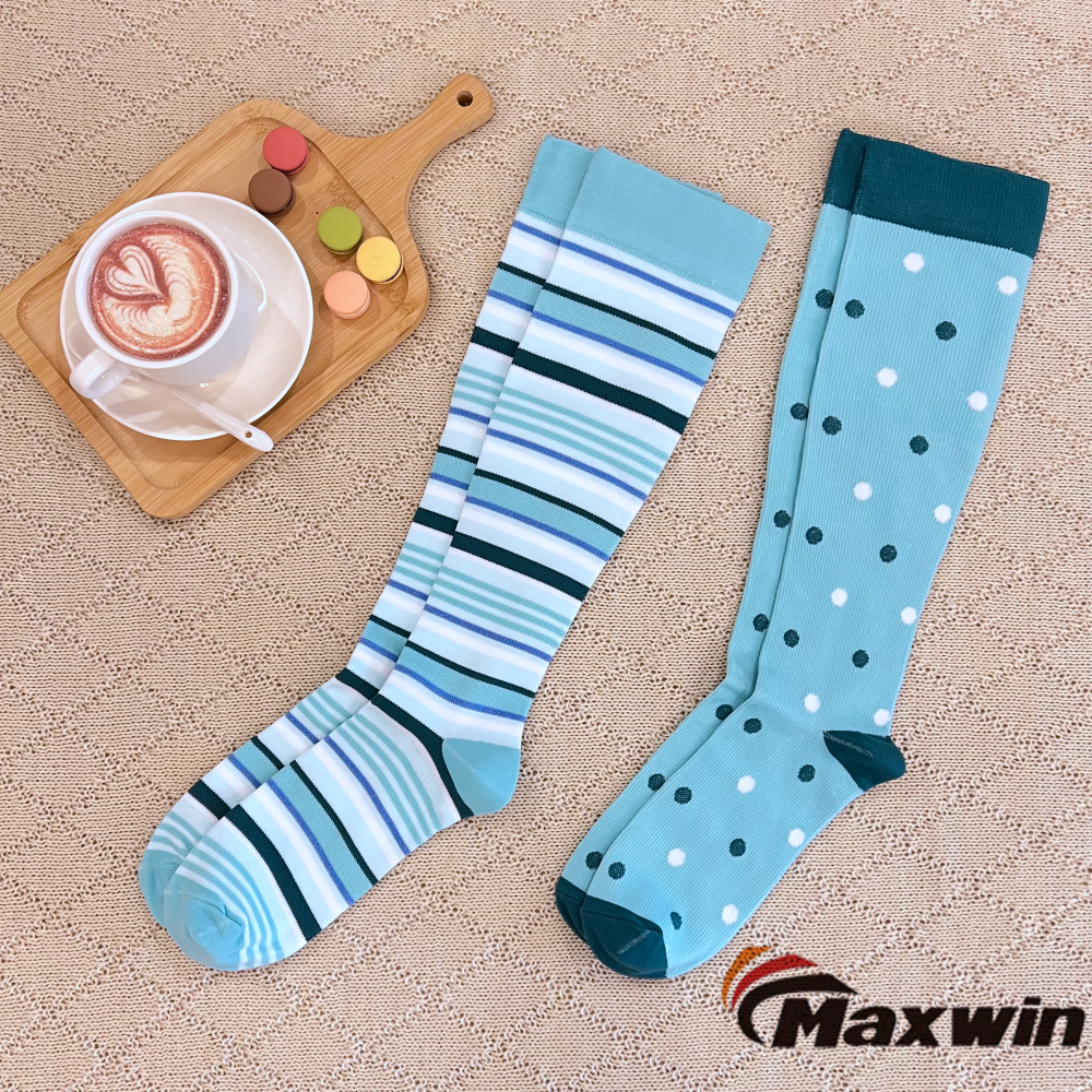 Buy Wholesale China Women Compression Socks With Striple Or Dots ...