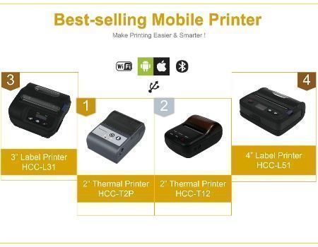 Imprimante portable Mini 58mm Imprimante thermique Bluetooth, USB, imprimante  Bluetooth Android/Ios, MJ5802DL - Chine Imprimante thermique, POS