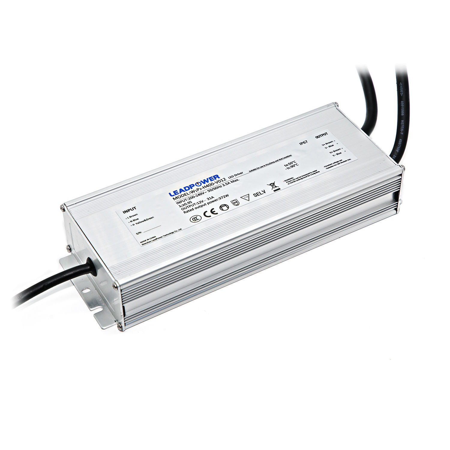 LED Netzteil Trafo Transformator 40 Watt 12 Volt IP67