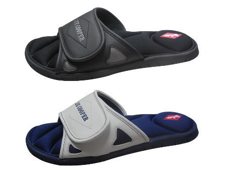 Mens slide sandals discount with memory foam