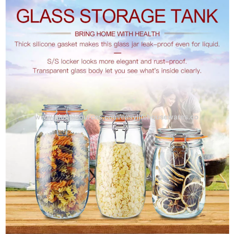 200ml Glass Jar / Airtight Small Glass Container for Food Storage with  Metal Clip - China Glass Jar and Storage Jar price