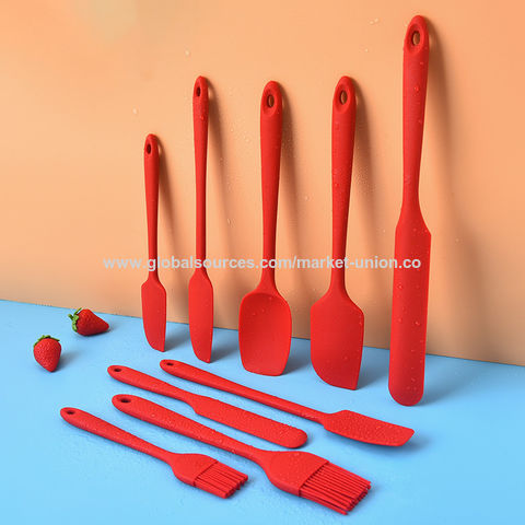 Wholesale Non Stick Heat Resistant,Rubber 6pcs Pink Kitchen Silicone Spatula  Set And Cookie Spatula For Baking Tool From m.