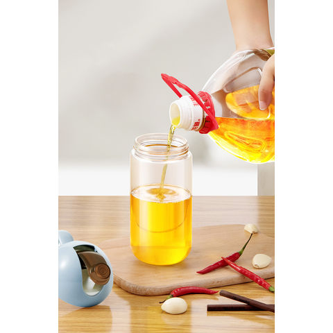 Oil Dispenser with Scale Food-grade Oil Bottle Scale Squeeze Oil Bottle  with Flip Top Lid Versatile Kitchen Dispenser for Hot - AliExpress