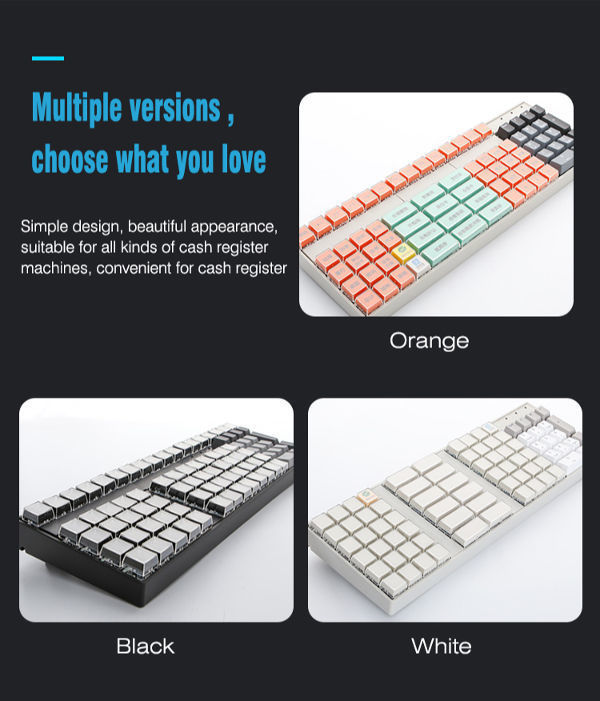 Usb Interface 105 Keys Compact Pos Programmable Keyboard Kb105a - China ...