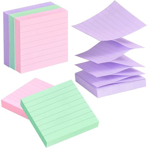 40 Pads Transparent Sticky Notes Colorful, Cute Round Clear Sticky