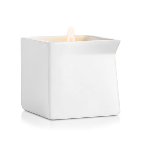 Straight Bottom Porcelain Massage Candle Container White Candle Jar - China  Massage Candle Jar and Candle Jar with Spout price