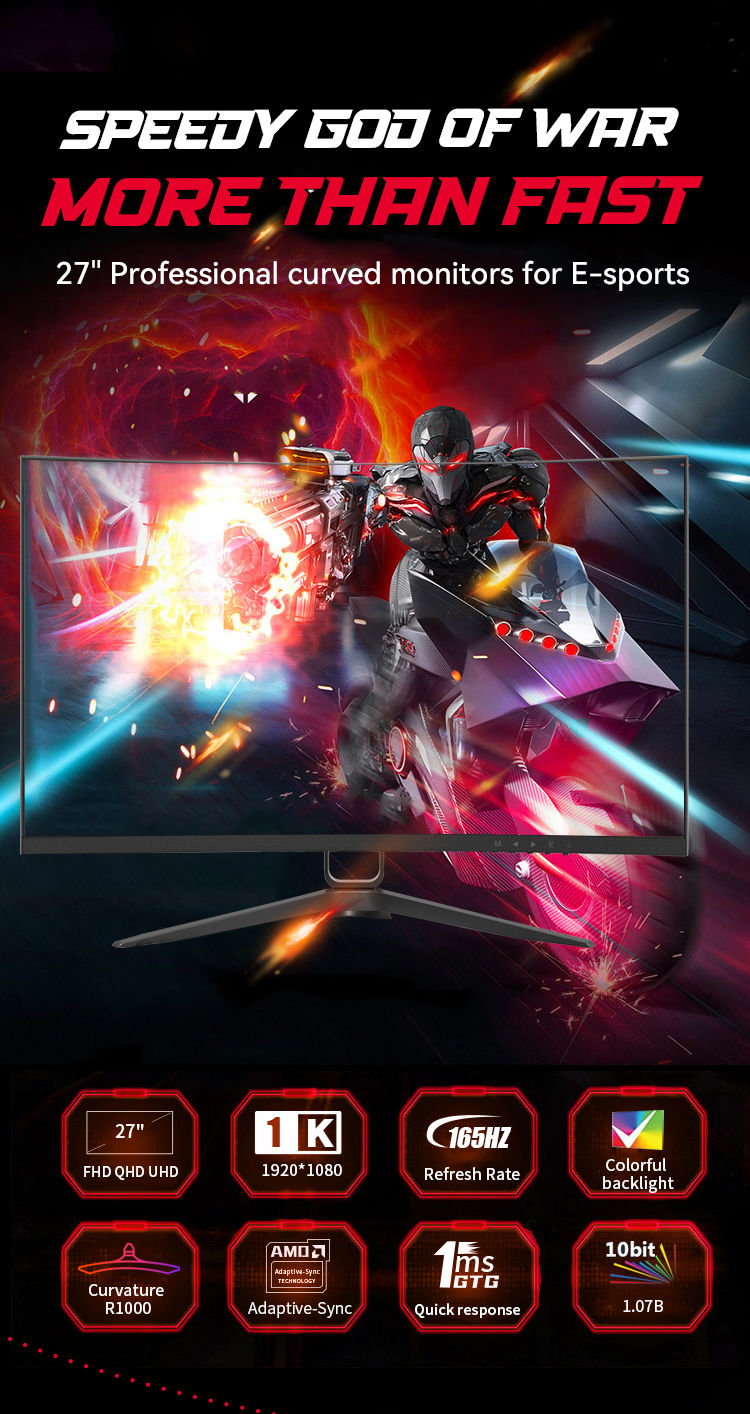Drop Kick Computer Monitor Bulk Buy China Wholesale Wholesale 27-inch Curved R1000 Gaming Monitor ...