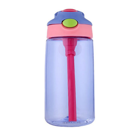 Straw Water Bottles - 480ml Sports Water Bottle Kids Straw Bpa