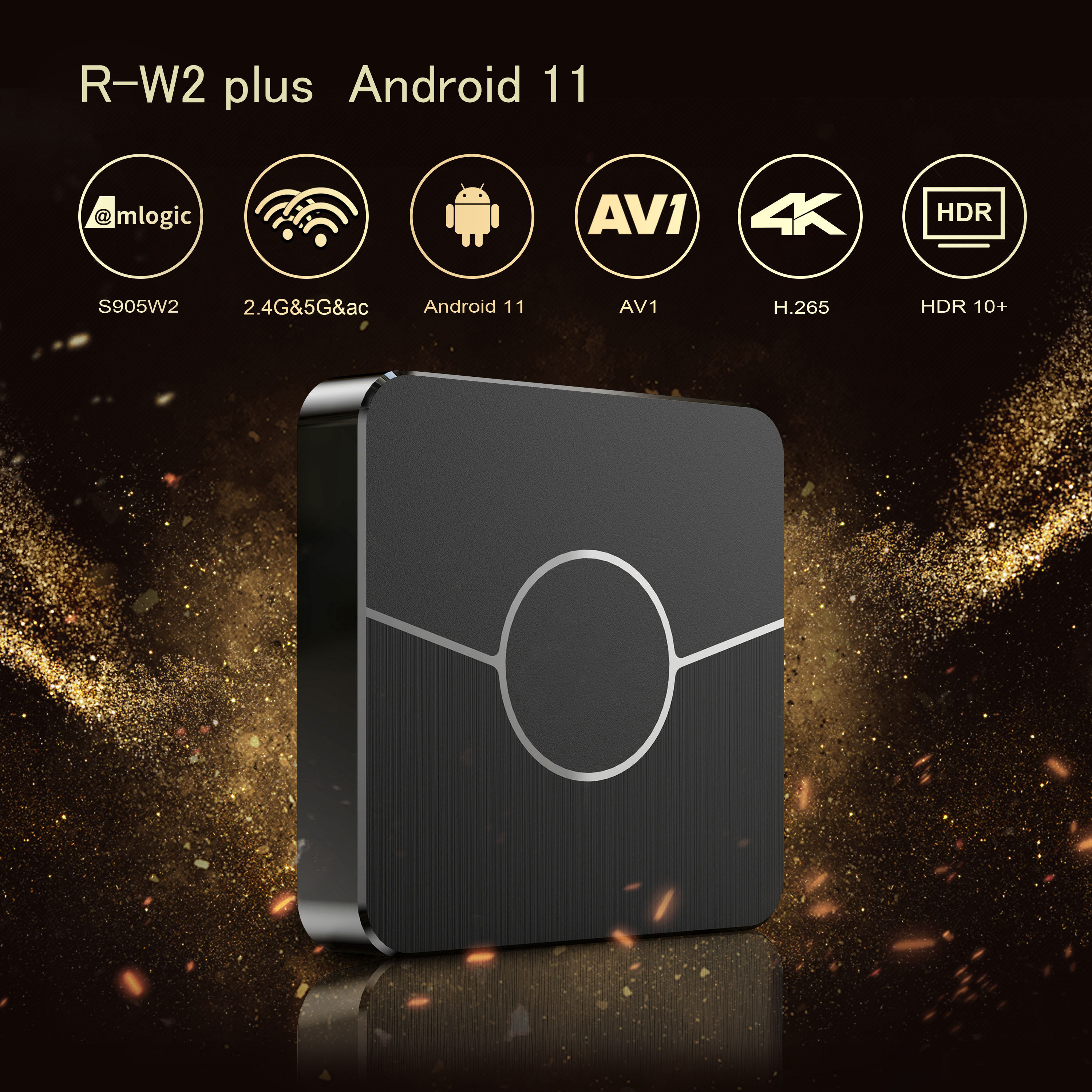 Smart TV Box Android 11 S905W2 4GB 32GB 64GB AV1 Quad Core WIFI6