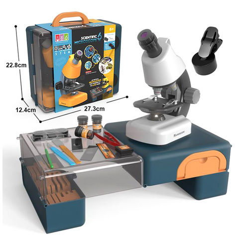 60-120x Electric Mini Pocket Microscope with LED Light Children