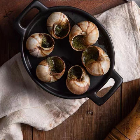 Achetez en gros Assiette Escargots De Fruits De Mer Europe Noir 6 Trous Plat  De Cuisson En Gros Plat En Céramique Escargot Pour Hôtel Restaurant Chine  et Plat Escargot En Céramique à