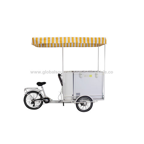 Mobile Ice Cream Freezer Bike Bicycle Cart with Fridge for Sale - China Ice  Cream Bike, Ice Cream Cart