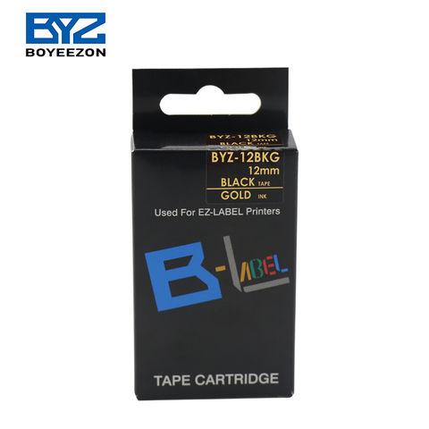 Achetez en gros Byz-12bkg D'étiquette Compatible Or Xr-12bkg Sur Noir Pour Bande  D'étiquette C-asio Chine et Bande D'étiquette Compatibal à 0.99 USD