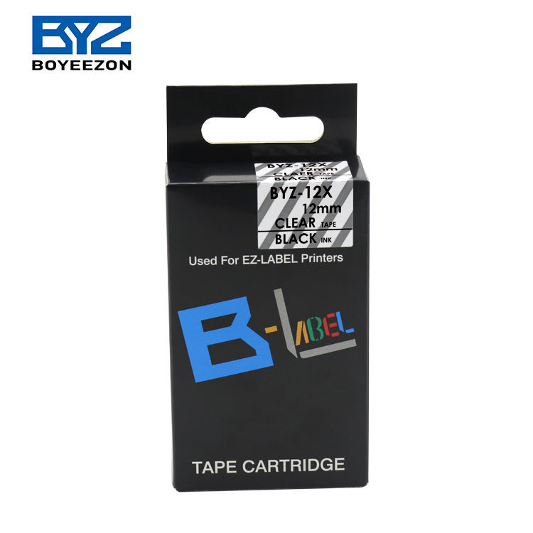 Buy Wholesale China Xr12x Black On Clear 12mm Ez Label Cassettes Byz