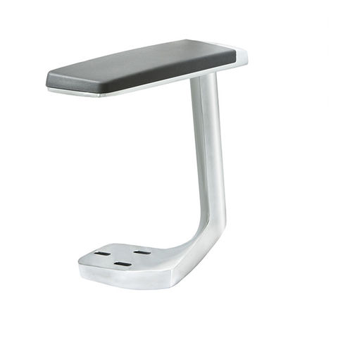 Repuesto de reposabrazos fijo de aluminio para reposabrazos de silla de oficina