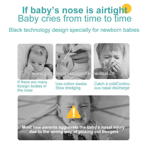 Aspirador nasal para bebés Silicona Doble Válvula Anti-reflujo