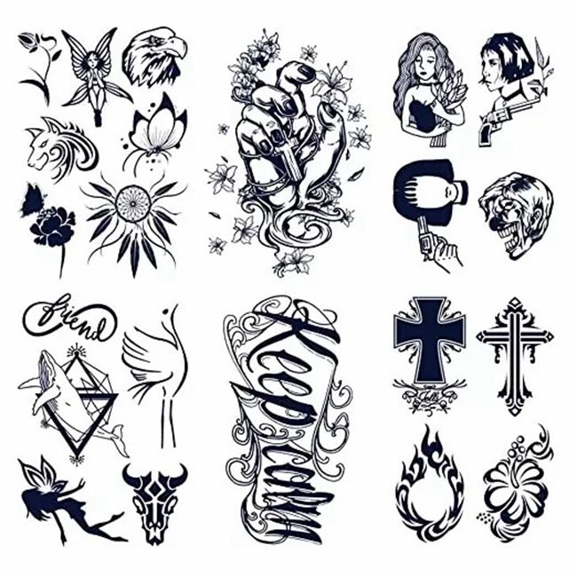 Amazon.com : [Incal Tattoo] Matte-Type Tattoo looking like no sticker feel  on the skin; Inkjet & Laser Printable Waterproof Temporary Tattoos: (8.27  inchx11.7 inch) - Hobby DIY Personalized your body, 10.0 Count :