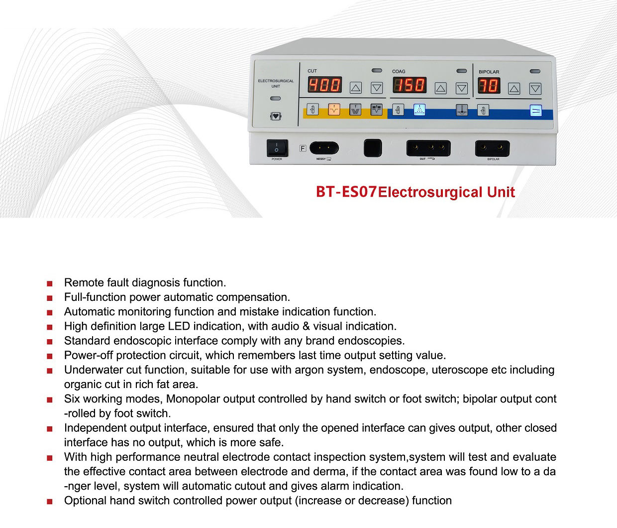 Buy Wholesale China Manufacturer 400w Electrosurgical Unit