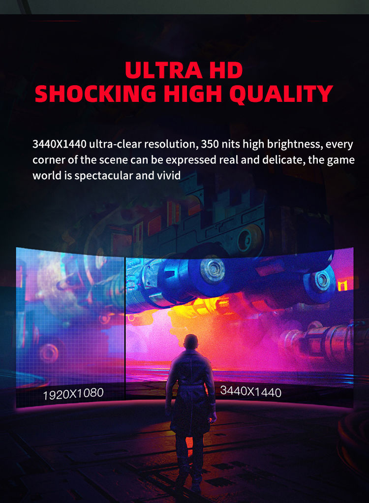 Window Display Style Pc Professional Wqhd Free Sync 1500r Curvature Game Monitor Multi Window ...