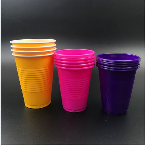 Buy Wholesale China 450ml Red Disposable Plastic Cup Beerpong Set