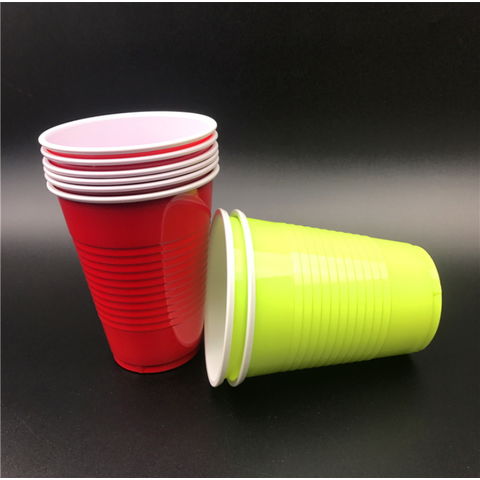 Wholesale Disposable Plastic PS Cups 12 Oz Red Solo Party Cups Beer Pong  Cups - China Disposable Party Shot Cups and Double Color Party Cups price