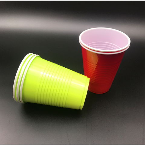 Wholesale Disposable Plastic PS Cups 12 Oz Red Solo Party Cups Beer Pong  Cups - China Disposable Party Shot Cups and Double Color Party Cups price