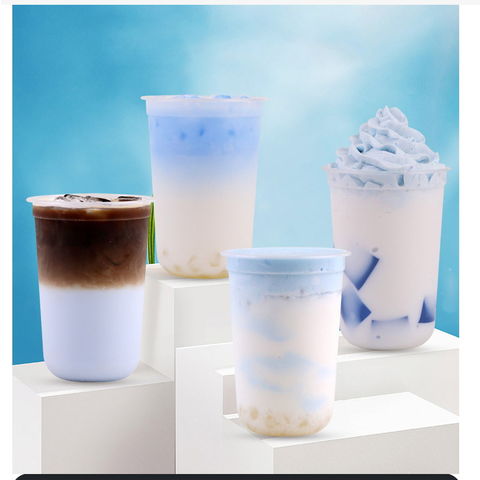 Large Capacity PP Dessert Plastic Bucket Cup 1000 Ml Fruit in Plastic Cups  - China Plastic Cup and Bubble Tea Cups price