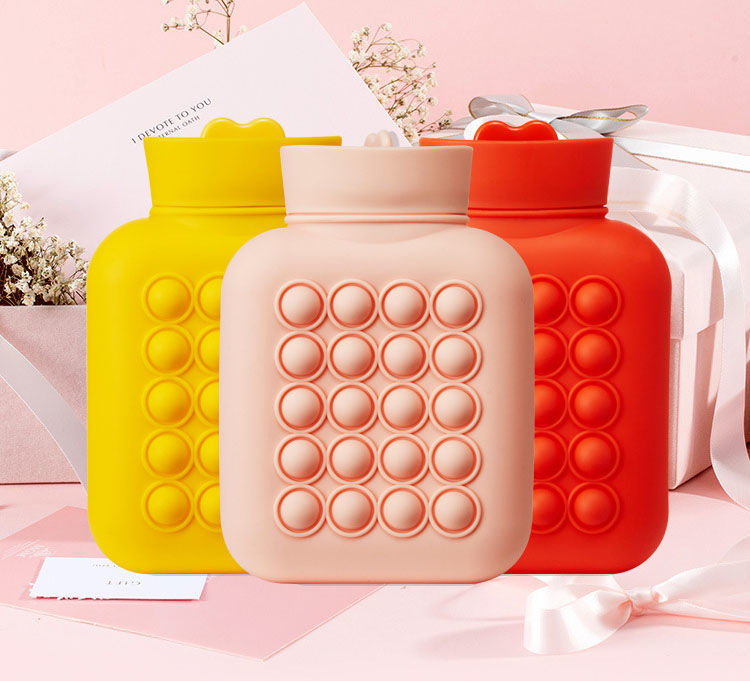 Buy Wholesale China Silicone Hot Water Bottles Pop It Fidget Toy Warm