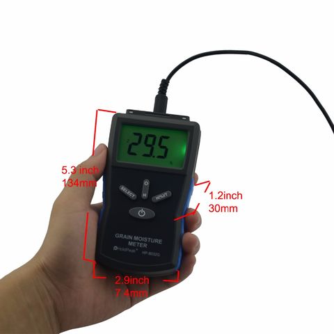 Humidimètre Numérique Testeur d'Humidité Bois Humidimètre Bois Portable à 2  Broches avec écran LCD Rétroéclairé Détecteur d'Humidité pour Divers  Matériaux 