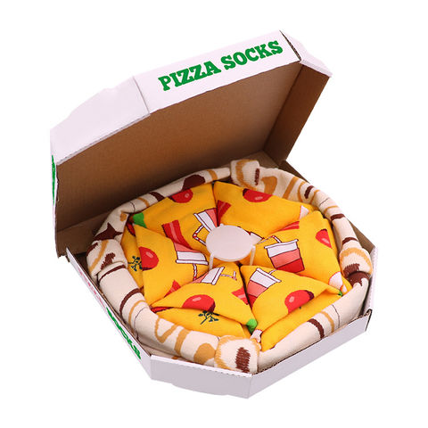 Compre Preço De Fábrica Engraçado Caixa De Meias De Algodão Pizza