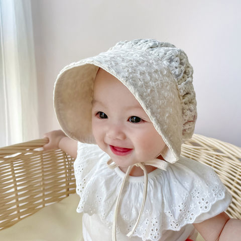 Wholesale Summer New Korean Baby Lace Breathable Sun Hat Female