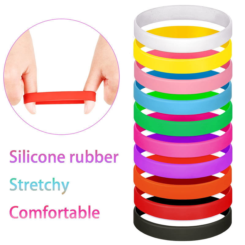 Silicone Bracelets, Blank Aperture Silicone Bracelet Wholesale Printable Logo Rubber Wrist Strap