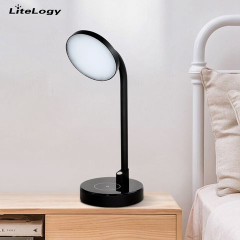 Bluetooth Speaker Wireless Charger with Desk Lamp Bedside Night Light  Portable Small Mini Speaker, Led Reading Adjustable Dimmable Table Lamp for  Home