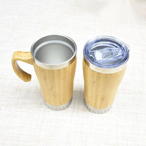 Natural Bamboo Cup Mug Drinking Water Beer Tea Camping Hiking Eco-Friendly  Cup