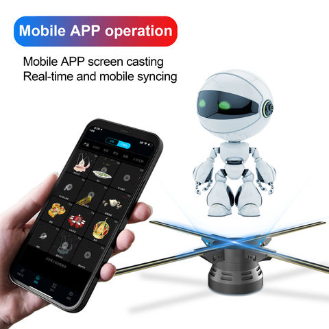 Holograma 3d De 42cm Con Wifi, Proyector Led Holográfico Para Aplicación  Ios/android, Máquina De Publicidad, Imagen 3d, Reproductor De Holograma,  Pantalla De Logotipo - Luces De Anuncios - AliExpress