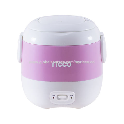 4 Cup - 0.8 Liter - Rice Cooker with Steamer - White Body, 1