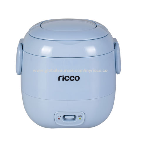4 Cup - 0.8 Liter - Rice Cooker with Steamer - White Body, 1