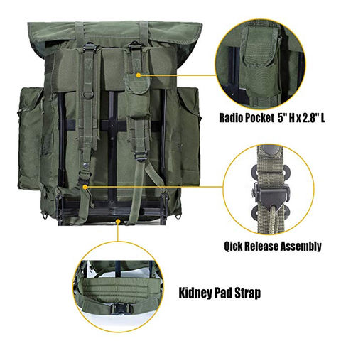 Large Capacity Outdoor Camping Hiking Army Tactical Military Alice Backpack  - China Military Backpack, Alice Backpack