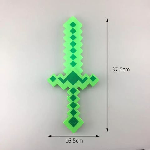 MineCraft LED Light-Up Pixel Sword - Green