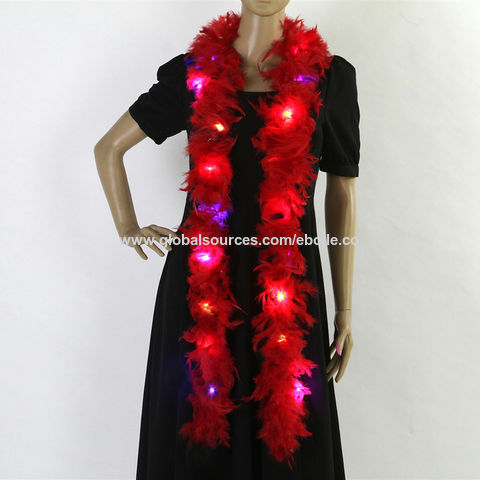 Buy Wholesale China Feather Boas With Led Light,holiday Party Decorations  Feather Strips & Feather Boa at USD 1.85